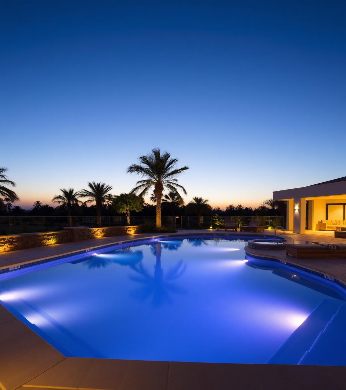 Twilight pool build
